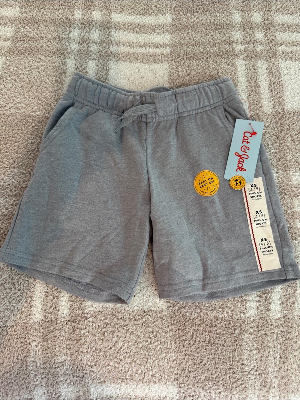 Cat & Jack Gray Pull-On Shorts - At the Knee